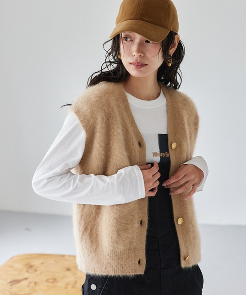 未使用 138,240円 MASABARDO  カシミヤ フォックス ラビット セール】BARNYARDSTORM / FOXカシミヤベスト（ベスト