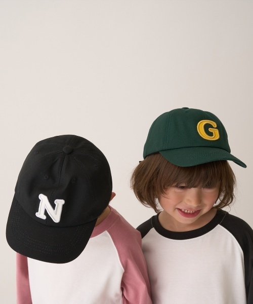 b・ROOM(ビールーム)の「アソートロゴアップリケキャップ(キャップ・キッズ・モスグリーン/レッド/ブラック・53cm)」の20枚目の写真