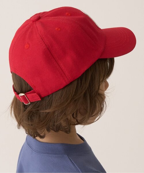 b・ROOM(ビールーム)の「アソートロゴアップリケキャップ(キャップ・キッズ・モスグリーン/レッド/ブラック・53cm)」の4枚目の写真