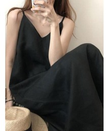 NANAHACHI（ナナハチ）の「リネンライク キャミソールロングワンピース（ワンピース）」