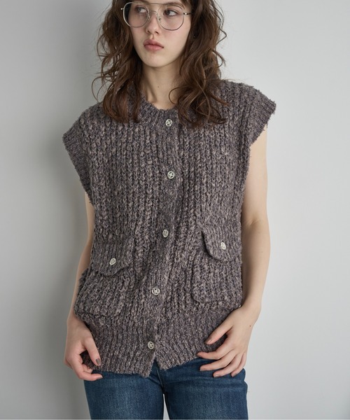 セール】ブークレメランジニットベスト（ニット/セーター）｜THE YOn