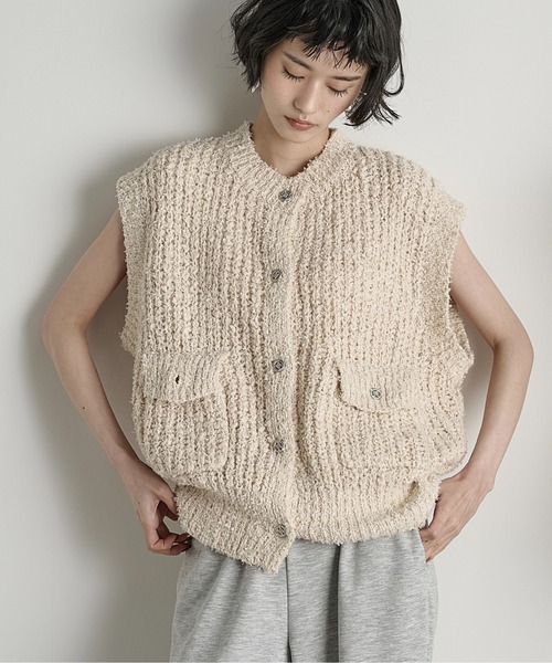 セール】ブークレメランジニットベスト（ニット/セーター）｜THE YOn