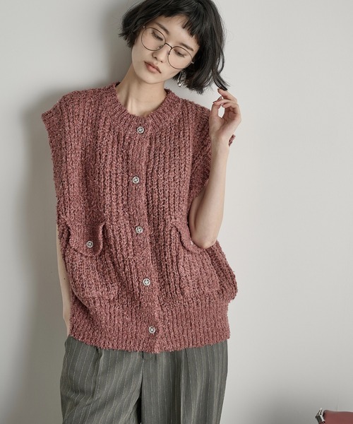 セール】ブークレメランジニットベスト（ニット/セーター）｜THE YOn