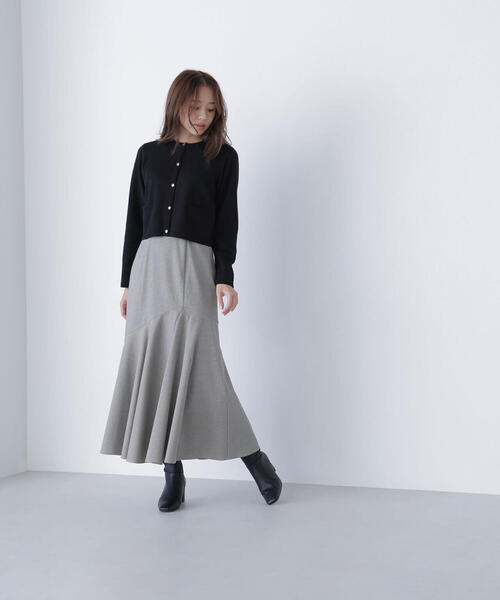 NATURAL BEAUTY BASIC(ナチュラルビューティーベーシック)の「◇アシメチェックマーメイドスカート(スカート・レディース・グレー系その他/ベージュ系その他・P/S/MEDIUM/SMALL)」の16枚目の写真