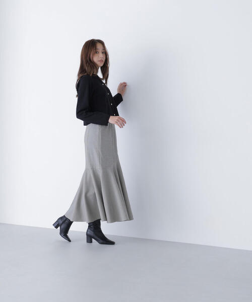 NATURAL BEAUTY BASIC(ナチュラルビューティーベーシック)の「◇アシメチェックマーメイドスカート(スカート・レディース・グレー系その他/ベージュ系その他・P/S/MEDIUM/SMALL)」の17枚目の写真