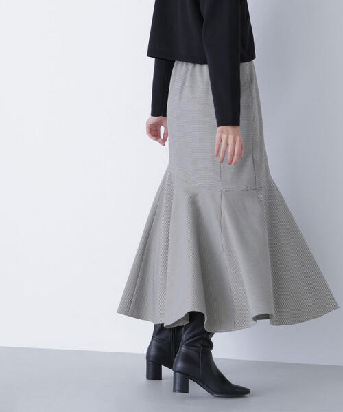 NATURAL BEAUTY BASIC(ナチュラルビューティーベーシック)の「◇アシメチェックマーメイドスカート(スカート・レディース・グレー系その他/ベージュ系その他・P/S/MEDIUM/SMALL)」の19枚目の写真