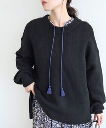 《WEB限定アイテム》ワイドシルエットクルーネックプルオーバー