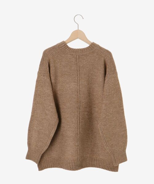 le.coeur blanc(ルクールブラン)の「《WEB限定アイテム》ワイドシルエットクルーネックプルオーバー(ニット/セーター・レディース・アイボリー/サックスブルー/ベージュ/ライトグレー/ブラック・38)」の8枚目の写真