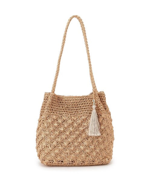 Sunauna(スーナウーナ)の「【新色追加/肩掛け可能】メタリックトートバッグ(トートバッグ・レディース・シルバー/オレンジ/シルバー系その他・00)」の1枚目の写真