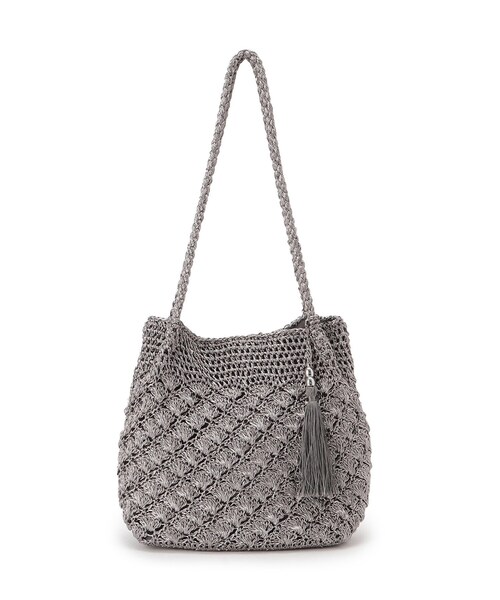 Sunauna(スーナウーナ)の「【新色追加/肩掛け可能】メタリックトートバッグ(トートバッグ・レディース・シルバー/オレンジ/シルバー系その他・00)」の4枚目の写真