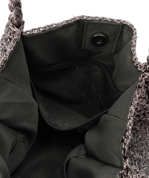 Sunauna(スーナウーナ)の「【新色追加/肩掛け可能】メタリックトートバッグ(トートバッグ・レディース・シルバー/オレンジ/シルバー系その他・00)」の12枚目の写真