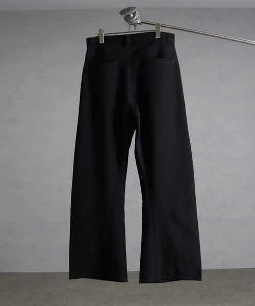 welise（ウェライズ）の「【welise/ウェライズ】ドレープツイルTR 立体裁断スリムフレアスラックス（スラックス・メンズ・ブラック/ブラウン系その他/グレー・S/M/L）」の12枚目の写真