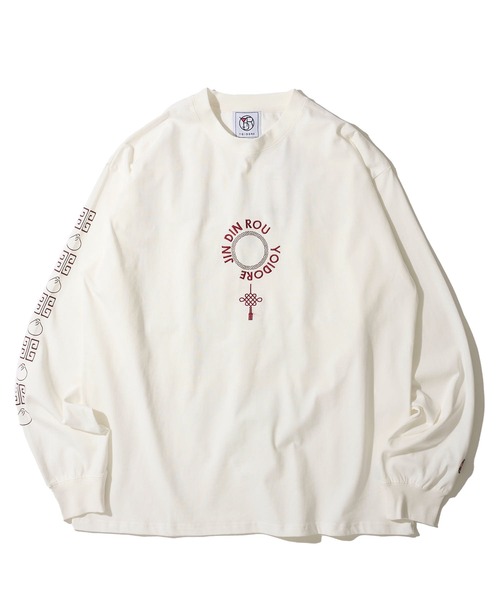 ADPOSION(アドポーション)の「【YOIDORE×京鼎樓】 コラボ ロングスリーブクルーネックTシャツ(Tシャツ/カットソー・メンズ・ブラック/ホワイト/ネイビー・MEDIUM/X-LARGE/LARGE)」の4枚目の写真
