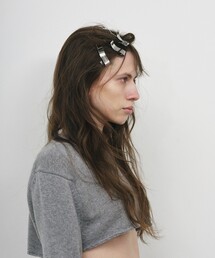 heyep　BLACK ヘアピン 2個セット heyep｜Logo ＆ Emblem Hair Clips 2 Piece Set（ヘッド