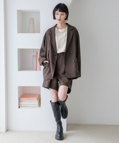 LOWRYS FARM(ローリーズファーム)の「ベーシックノースリーブ 580987(Tシャツ/カットソー・レディース・オフホワイト/ブラック/ピンク・FREE)」の6枚目の写真