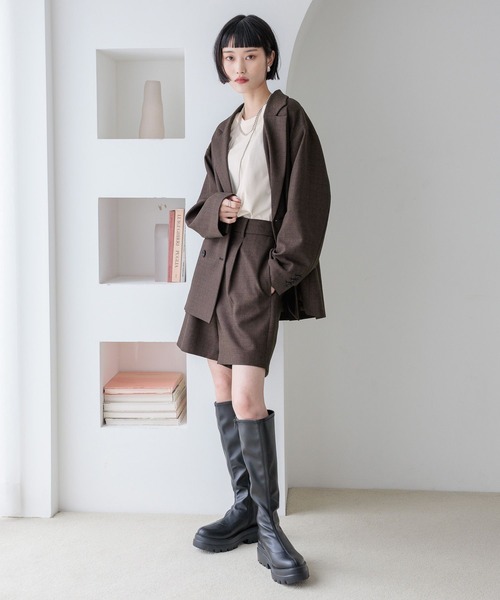 LOWRYS FARM(ローリーズファーム)の「ベーシックノースリーブ 580987(Tシャツ/カットソー・レディース・オフホワイト/ブラック/ピンク・FREE)」の5枚目の写真