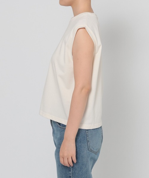 LOWRYS FARM(ローリーズファーム)の「ベーシックノースリーブ 580987(Tシャツ/カットソー・レディース・オフホワイト/ブラック/ピンク・FREE)」の13枚目の写真