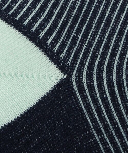 TAKEO KIKUCHI（タケオキクチ）の「裏糸配色ONOFFソックス（ソックス/靴下・メンズ・チャコール/ブラウン系その他5/ネイビー系4・00）」の6枚目の写真