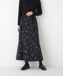 新品未使用　 human woman　ロングスカート　М　花柄 lm-fu-009-06.jpg