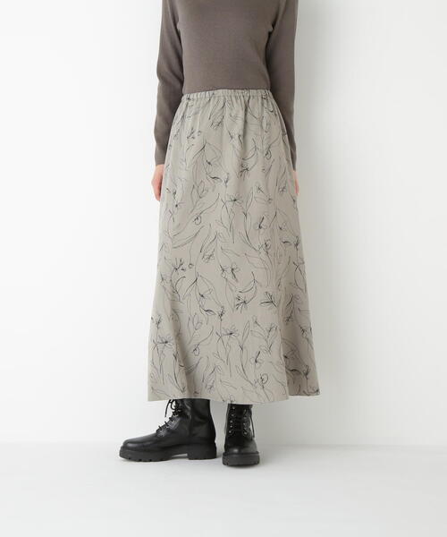 ヒューマンウーマン（human woman）/◆ラインイラストＰＴセミマーメイドスカート セール】◇ラインイラストPTセミマーメイドスカート（スカート