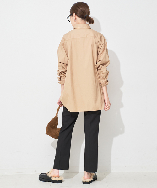 SLOBE IENA(スローブイエナ)の「ファインOXルーズフィットシャツ(シャツ/ブラウス・レディース・ピンク系その他/ブルー/ベージュ・FREE)」の13枚目の写真