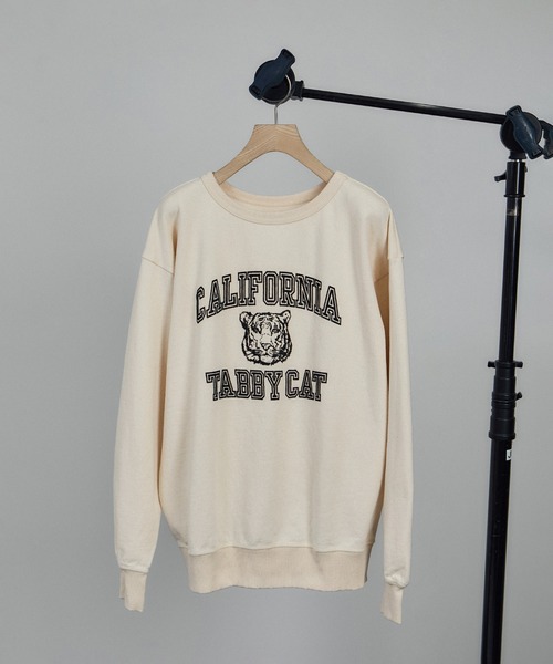 【miです】 MIXTA(ミクスタ)】TABBY CREW NECK(SET-IN)（Tシャツ/カットソー