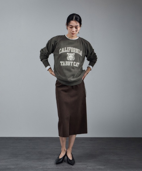 MIXTA(ミクスタ)の「【MIXTA(ミクスタ)】TABBY CREW NECK(SET-IN)(Tシャツ/カットソー・レディース・ブラック系その他/キナリ・S)」の15枚目の写真