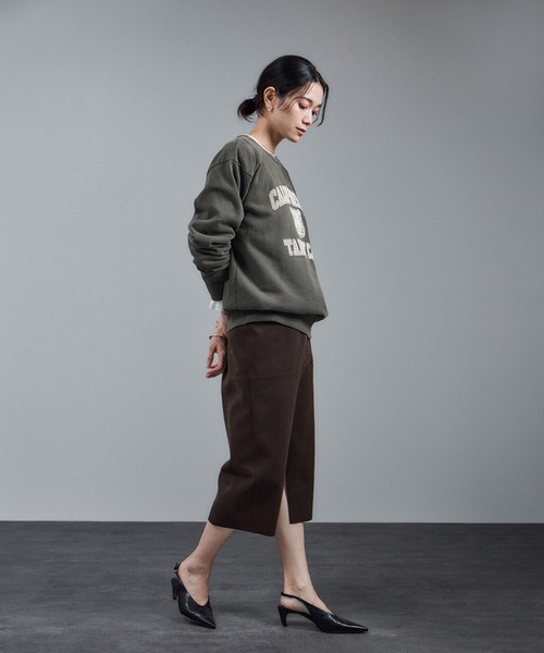 MIXTA(ミクスタ)の「【MIXTA(ミクスタ)】TABBY CREW NECK(SET-IN)(Tシャツ/カットソー・レディース・ブラック系その他/キナリ・S)」の9枚目の写真