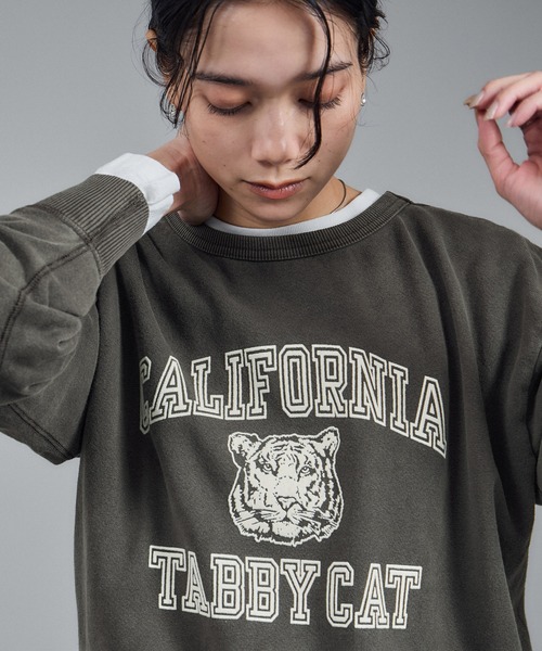 MIXTA(ミクスタ)の「【MIXTA(ミクスタ)】TABBY CREW NECK(SET-IN)(Tシャツ/カットソー・レディース・ブラック系その他/キナリ・S)」の11枚目の写真