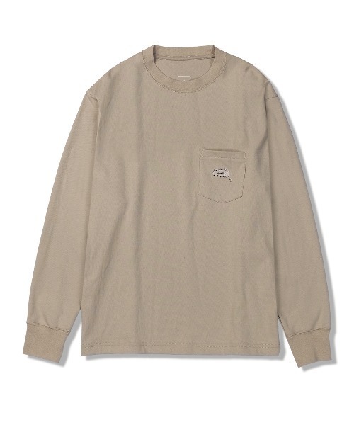 Foxfire（フォックスファイヤー）の「ＴＣシマエナガポケットＴ　Ｌ／Ｓ（Tシャツ/カットソー・レディース・オフホワイト/レッド/サンドグレー/チャコール・L/M）」の3枚目の写真