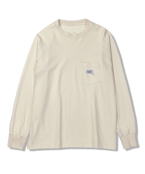 Foxfire（フォックスファイヤー）の「ＴＣシマエナガポケットＴ　Ｌ／Ｓ（Tシャツ/カットソー・レディース・オフホワイト/レッド/サンドグレー/チャコール・L/M）」の7枚目の写真