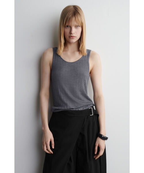 COSニットタンクトップ COS MEN” テクスチャーコットンニット