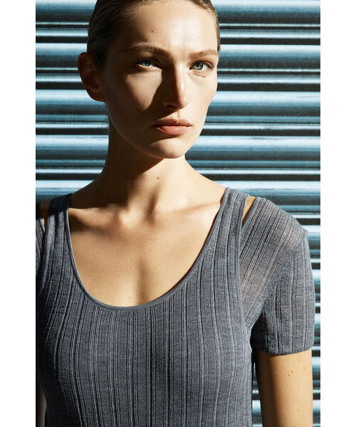 トップス　ろくsama セール】キャミレイヤードグロストップ（ニット/セーター