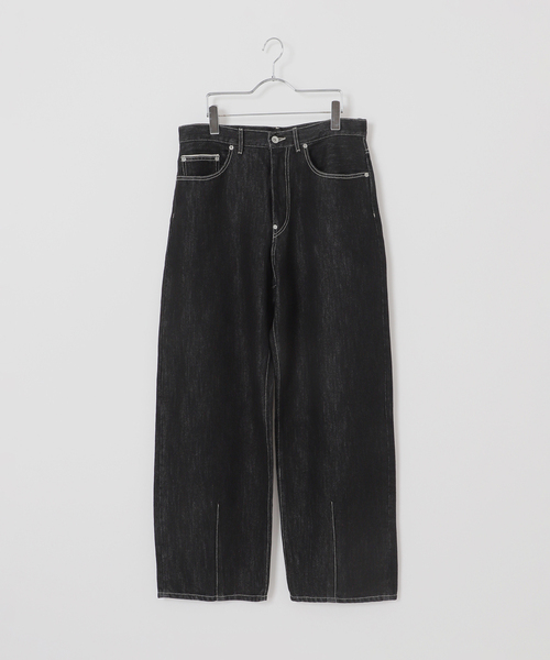 B.C STOCK(ベーセーストック)の「【BOYCOM/ボイコム】ペーパーデニムパンツ001(デニムパンツ・メンズ・ブラック・MEDIUM/LARGE/X-LARGE)」の6枚目の写真