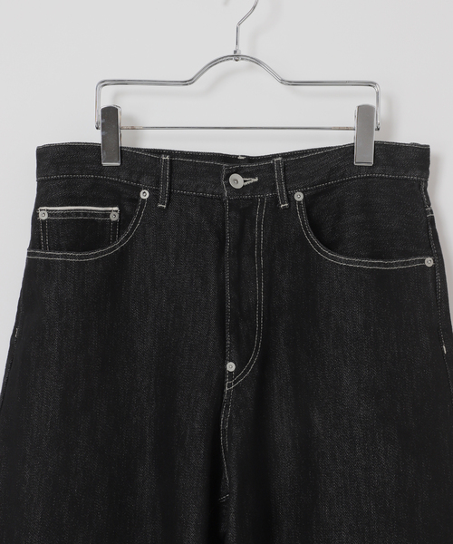 B.C STOCK(ベーセーストック)の「【BOYCOM/ボイコム】ペーパーデニムパンツ001(デニムパンツ・メンズ・ブラック・MEDIUM/LARGE/X-LARGE)」の7枚目の写真
