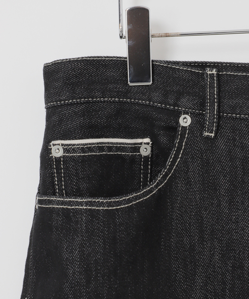 B.C STOCK(ベーセーストック)の「【BOYCOM/ボイコム】ペーパーデニムパンツ001(デニムパンツ・メンズ・ブラック・MEDIUM/LARGE/X-LARGE)」の8枚目の写真