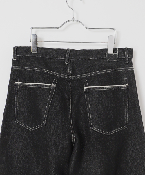 B.C STOCK(ベーセーストック)の「【BOYCOM/ボイコム】ペーパーデニムパンツ001(デニムパンツ・メンズ・ブラック・MEDIUM/LARGE/X-LARGE)」の11枚目の写真