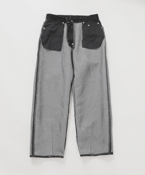 B.C STOCK(ベーセーストック)の「【BOYCOM/ボイコム】ペーパーデニムパンツ001(デニムパンツ・メンズ・ブラック・MEDIUM/LARGE/X-LARGE)」の13枚目の写真