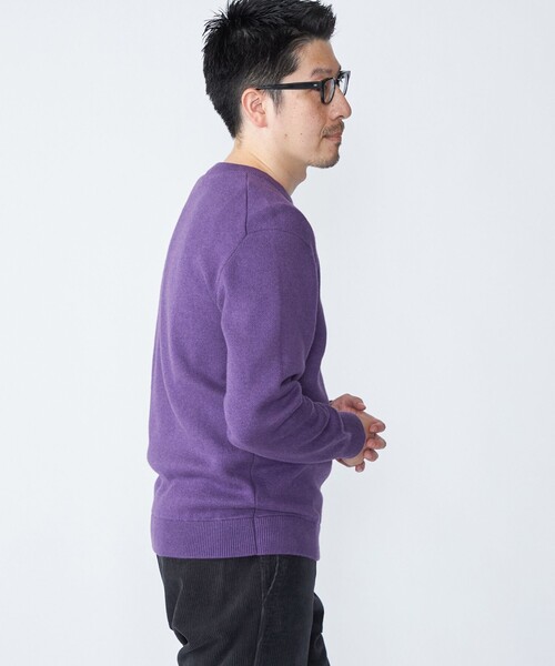 シップス（SHIPS）/SHIPS:〈洗濯機可能〉 コットン カシミヤ ソリッド クルーネック ニット SHIPS:〈洗濯機可能〉 コットン カシミヤ ソリッド クルーネック