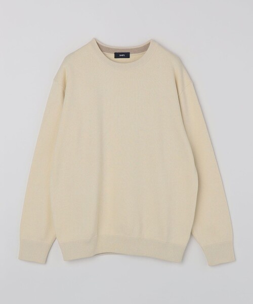 SHIPS（シップス）の「SHIPS:〈洗濯機可能〉 コットン カシミヤ ソリッド クルーネック ニット（ニット/セーター・メンズ・ライトブルー/パープル/ネイビー/ダークグレー/ライトグレー/コバルトブルー・SMALL/X-LARGE/LARGE/MEDIUM）」の9枚目の写真