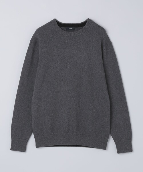 SHIPS（シップス）の「SHIPS:〈洗濯機可能〉 コットン カシミヤ ソリッド クルーネック ニット（ニット/セーター・メンズ・ライトブルー/パープル/ネイビー/ダークグレー/ライトグレー/コバルトブルー・SMALL/X-LARGE/LARGE/MEDIUM）」の11枚目の写真