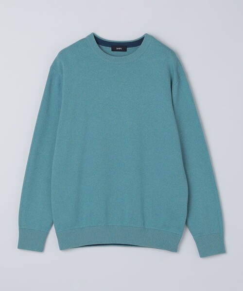 SHIPS（シップス）の「SHIPS:〈洗濯機可能〉 コットン カシミヤ ソリッド クルーネック ニット（ニット/セーター・メンズ・ライトブルー/パープル/ネイビー/ダークグレー/ライトグレー/コバルトブルー・SMALL/X-LARGE/LARGE/MEDIUM）」の13枚目の写真