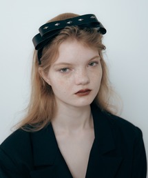 Carmelo（カーメロ）の「Studs big bow hairband / スタッズ ビックリボン ヘアカチューシャ（カチューシャ）」