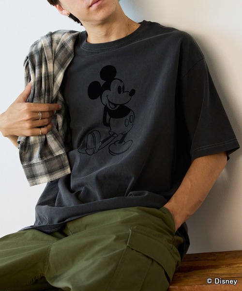 GOOD ROCK SPEED(グッドロックスピード)の「GOOD ROCK SPEED/グッドロックスピード / MICKEY MOUSE / Tshirts Tシャツ(Tシャツ/カットソー・メンズ・チャコール/ブラウン・L/M/S)」の1枚目の写真