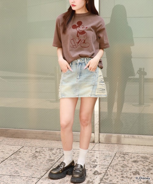 GOOD ROCK SPEED(グッドロックスピード)の「GOOD ROCK SPEED/グッドロックスピード / MICKEY MOUSE / Tshirts Tシャツ(Tシャツ/カットソー・メンズ・チャコール/ブラウン・L/M/S)」の10枚目の写真