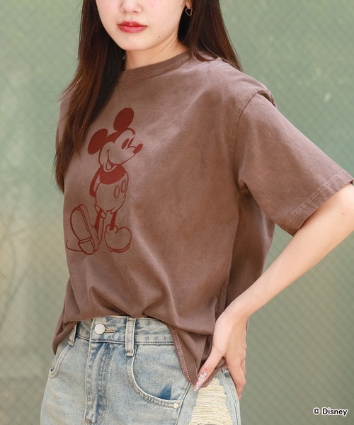 GOOD ROCK SPEED(グッドロックスピード)の「GOOD ROCK SPEED/グッドロックスピード / MICKEY MOUSE / Tshirts Tシャツ(Tシャツ/カットソー・メンズ・チャコール/ブラウン・L/M/S)」の9枚目の写真