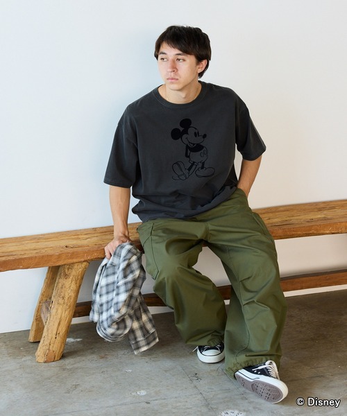 GOOD ROCK SPEED(グッドロックスピード)の「GOOD ROCK SPEED/グッドロックスピード / MICKEY MOUSE / Tshirts Tシャツ(Tシャツ/カットソー・メンズ・チャコール/ブラウン・L/M/S)」の3枚目の写真