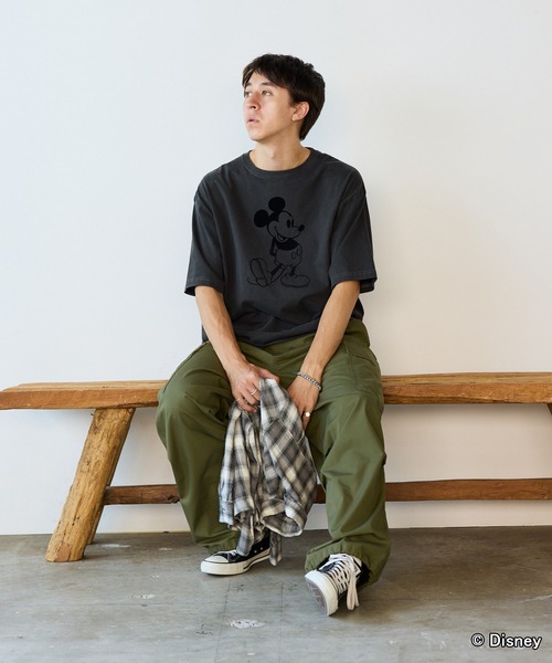 GOOD ROCK SPEED(グッドロックスピード)の「GOOD ROCK SPEED/グッドロックスピード / MICKEY MOUSE / Tshirts Tシャツ(Tシャツ/カットソー・メンズ・チャコール/ブラウン・L/M/S)」の4枚目の写真
