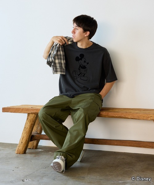 GOOD ROCK SPEED(グッドロックスピード)の「GOOD ROCK SPEED/グッドロックスピード / MICKEY MOUSE / Tshirts Tシャツ(Tシャツ/カットソー・メンズ・チャコール/ブラウン・L/M/S)」の5枚目の写真