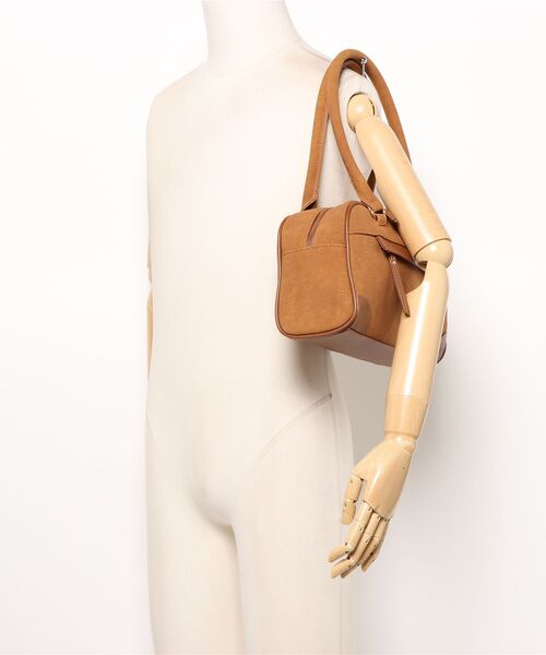 GORGE（ゴージ）の「《シンプル高見えロゴ》レディース ボストン型 2WAYショルダーバッグ コンパクト収納 春夏秋冬（ハンドバッグ・レディース・ブラック/ブラウン/キャメル・F）」の18枚目の写真